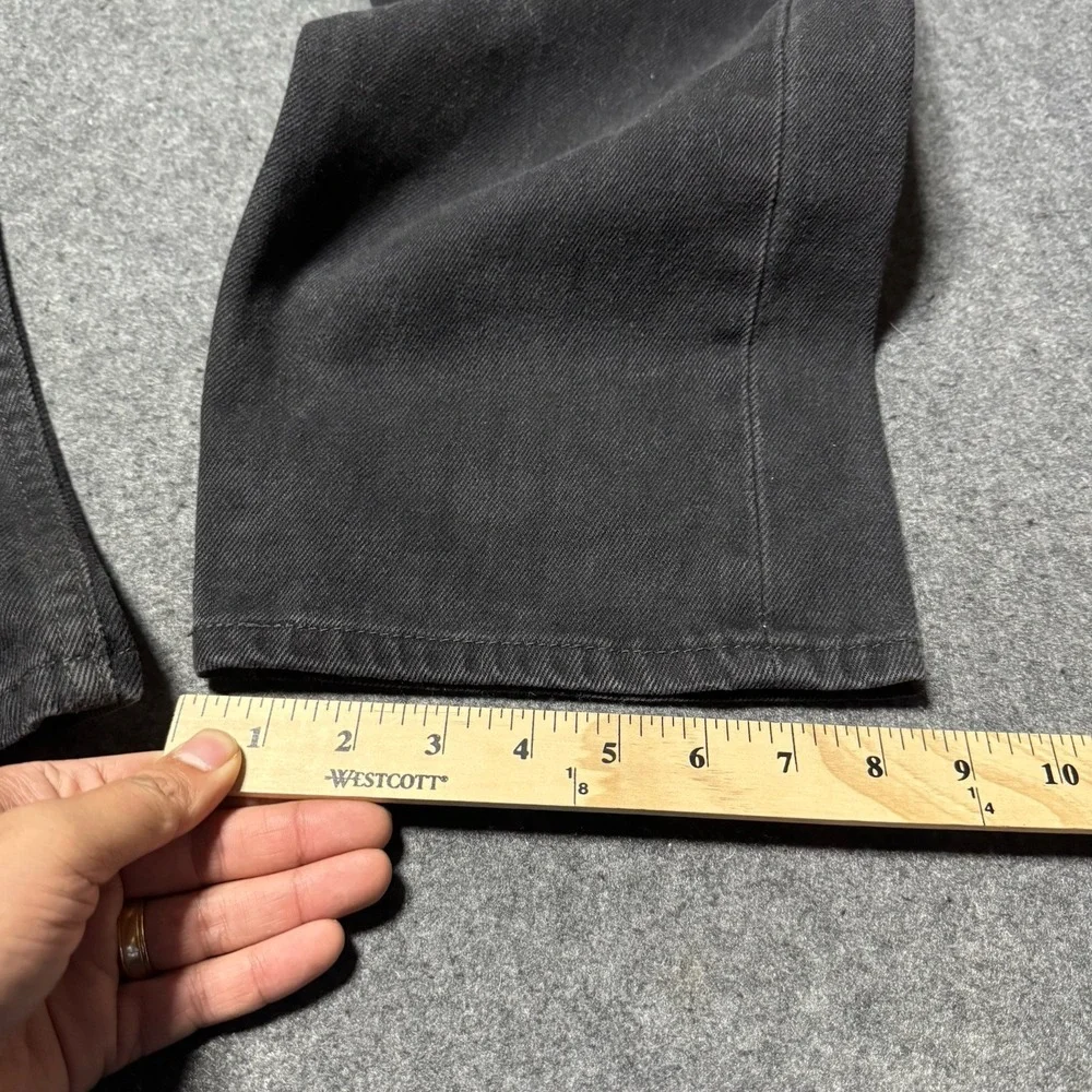 Levi's Jeans Mens 38x30 Black Regular Fit 505 Straight Leg Cowboy American Denim